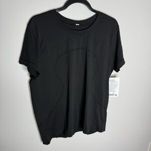 lululemon athletica Black swiftly breathe short sleeve
